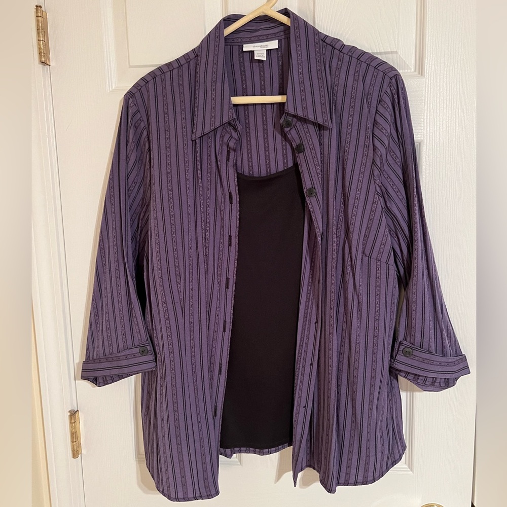 Dressbarn Woman Layered-Look Blouse